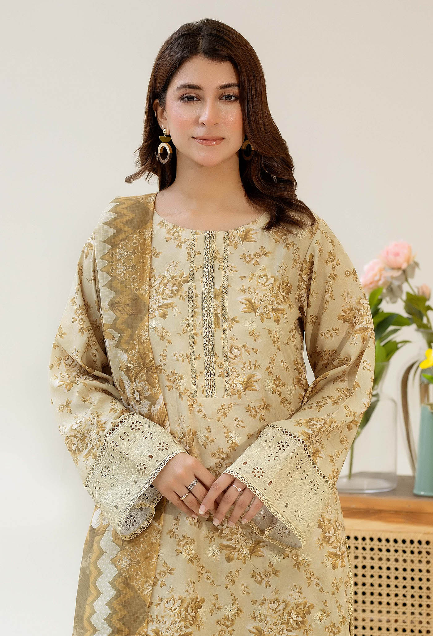 Adan Libas  Chikankari Satin 03 Chikankaari Collection 2025 - Image 2