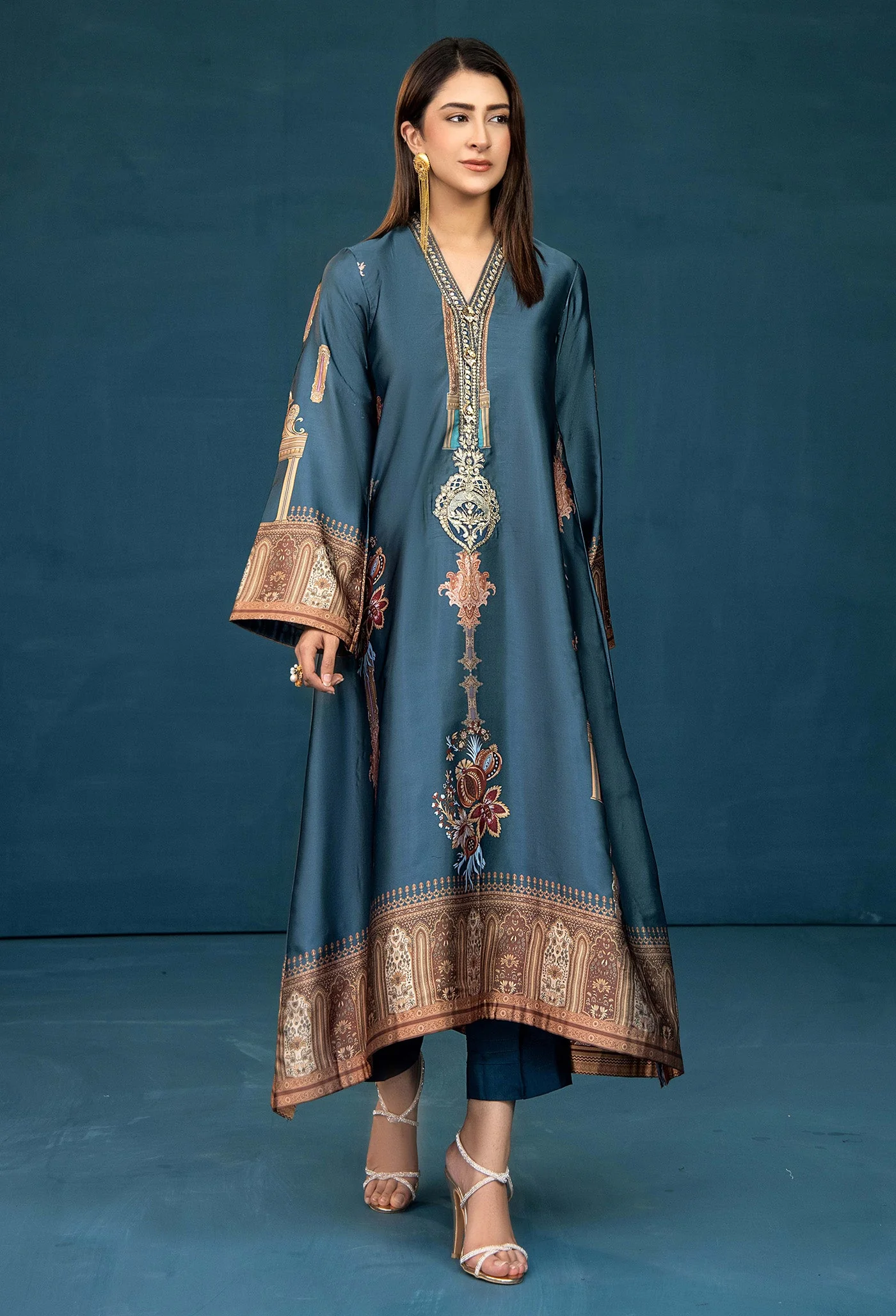 Adan Libas Silk Shirt-1Pc 7621 Silk Collection 2025