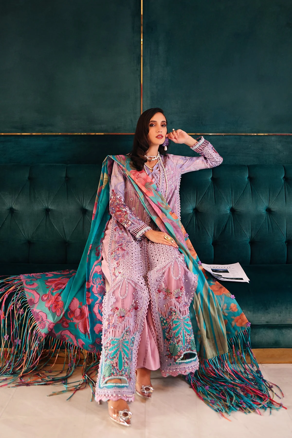 Afrozeh Chrysa Lawn 2025 - Image 2