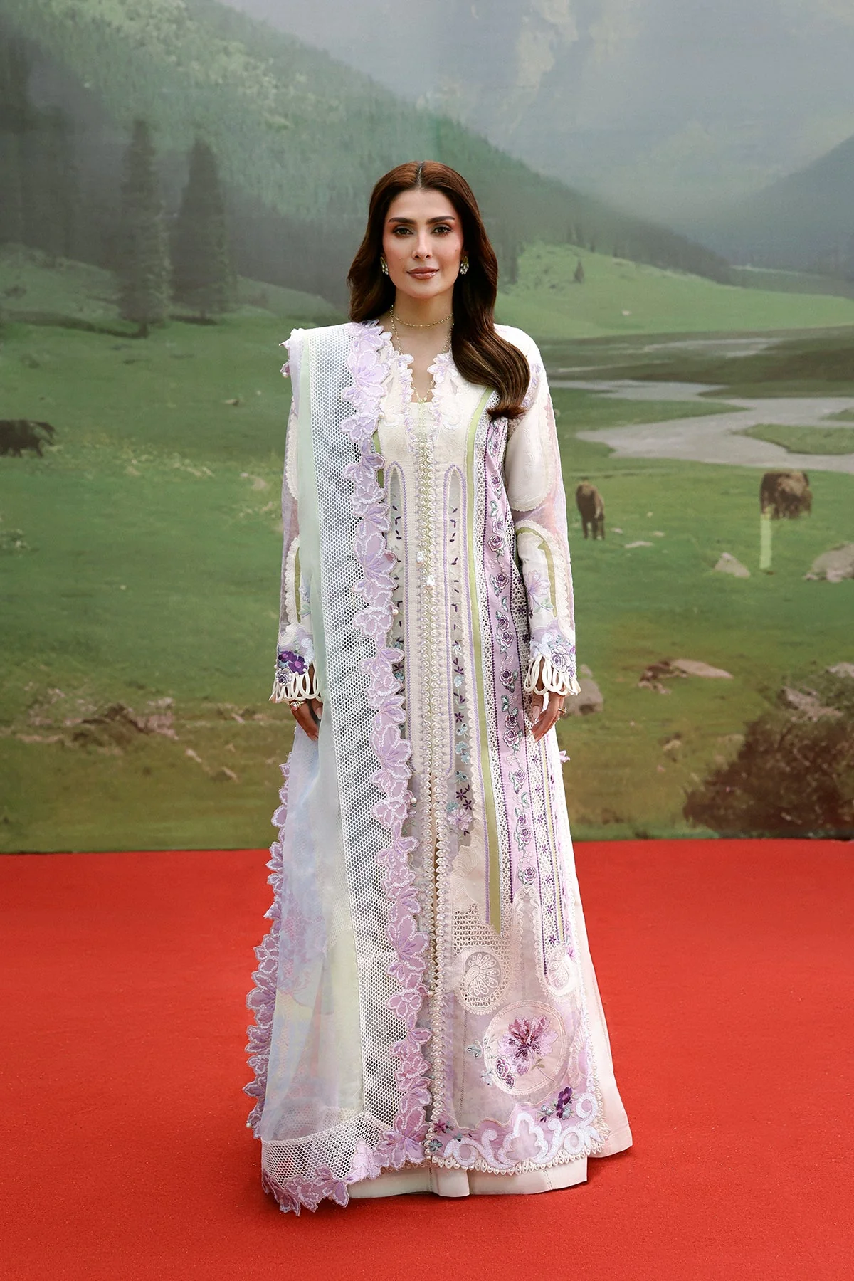 Afrozeh Miren A-Lawn Luxury Edit 2026