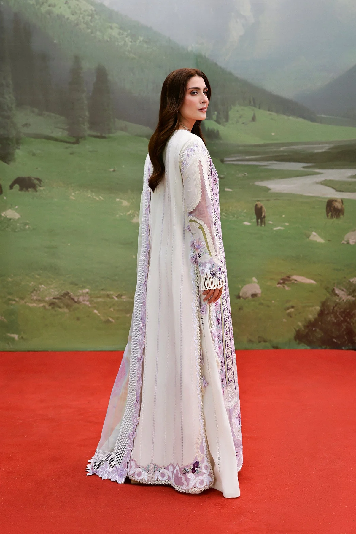 Afrozeh Miren A-Lawn Luxury Edit 2026 - Image 2