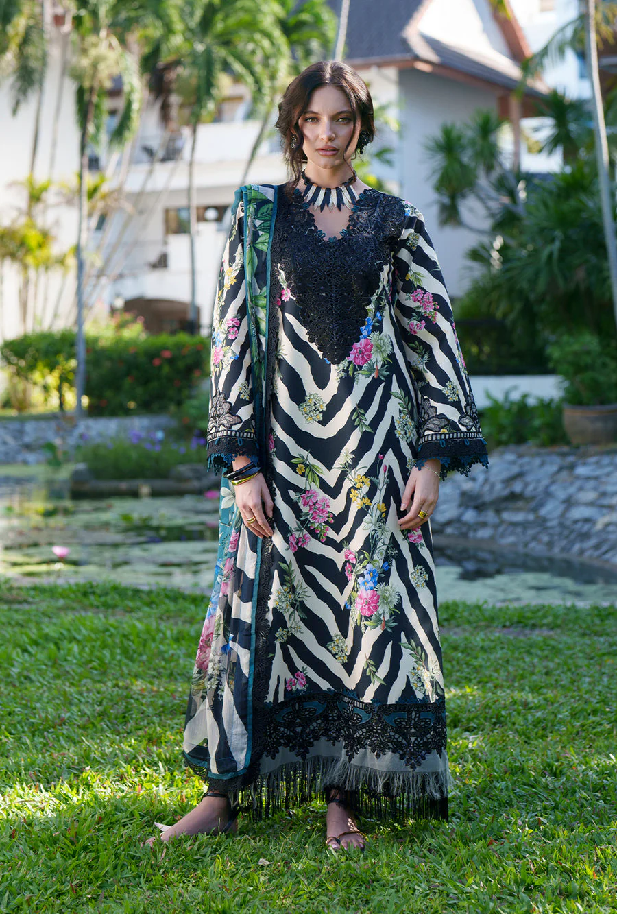 AJR Couture Iris Printed Chikankari 2026