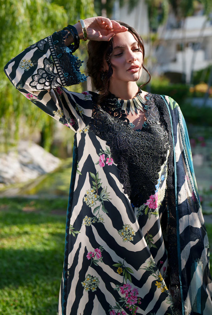 AJR Couture Iris Printed Chikankari 2026 - Image 2