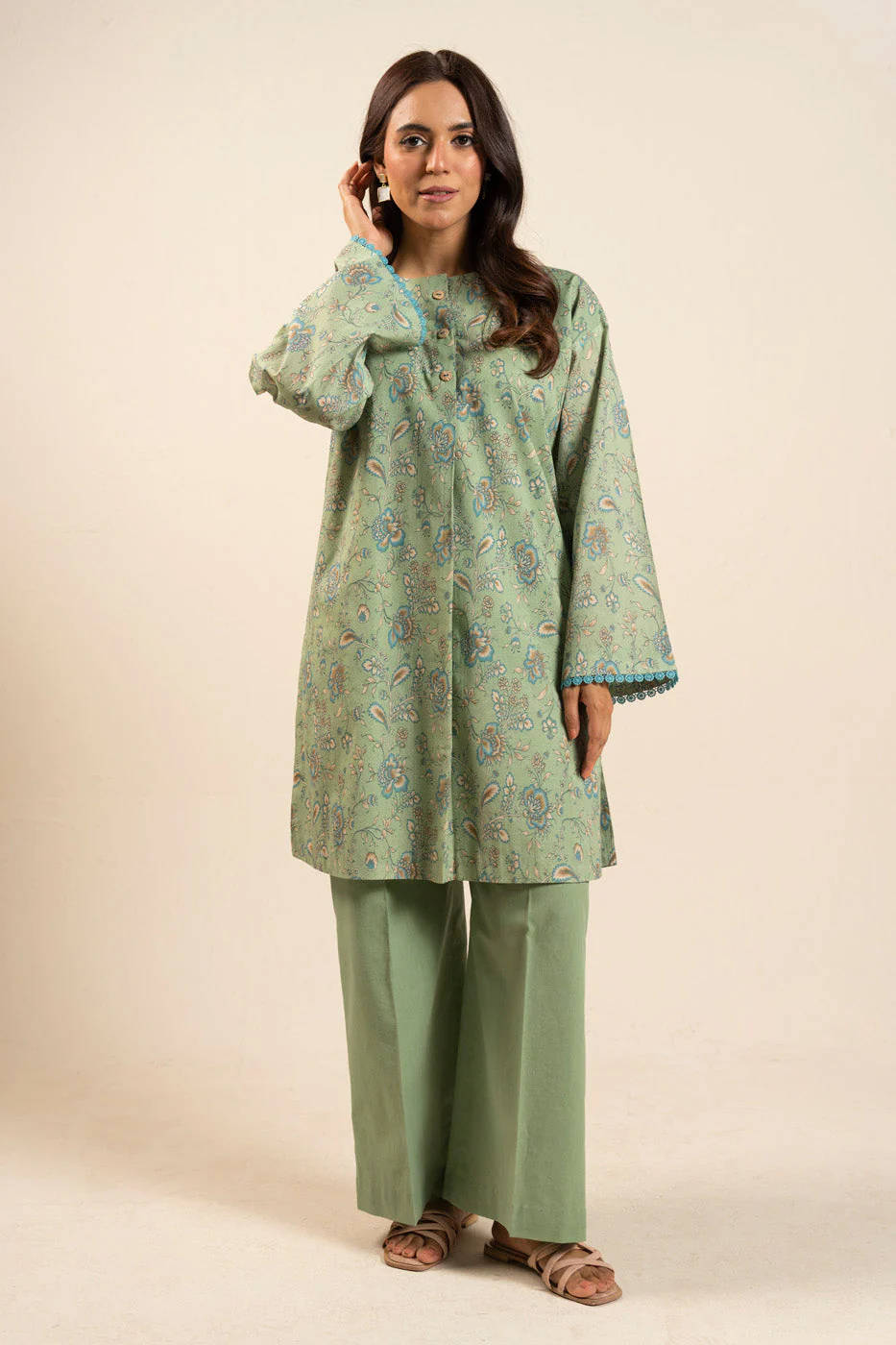 Al Karam Br08 26 Light Green Summer Basic 2026