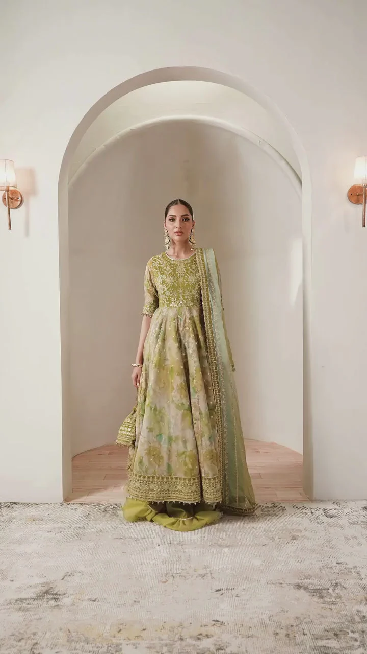 Alizeh AF-CH-2195-Renee Fleur Embroidered Printed Chiffon 2025 - Image 2