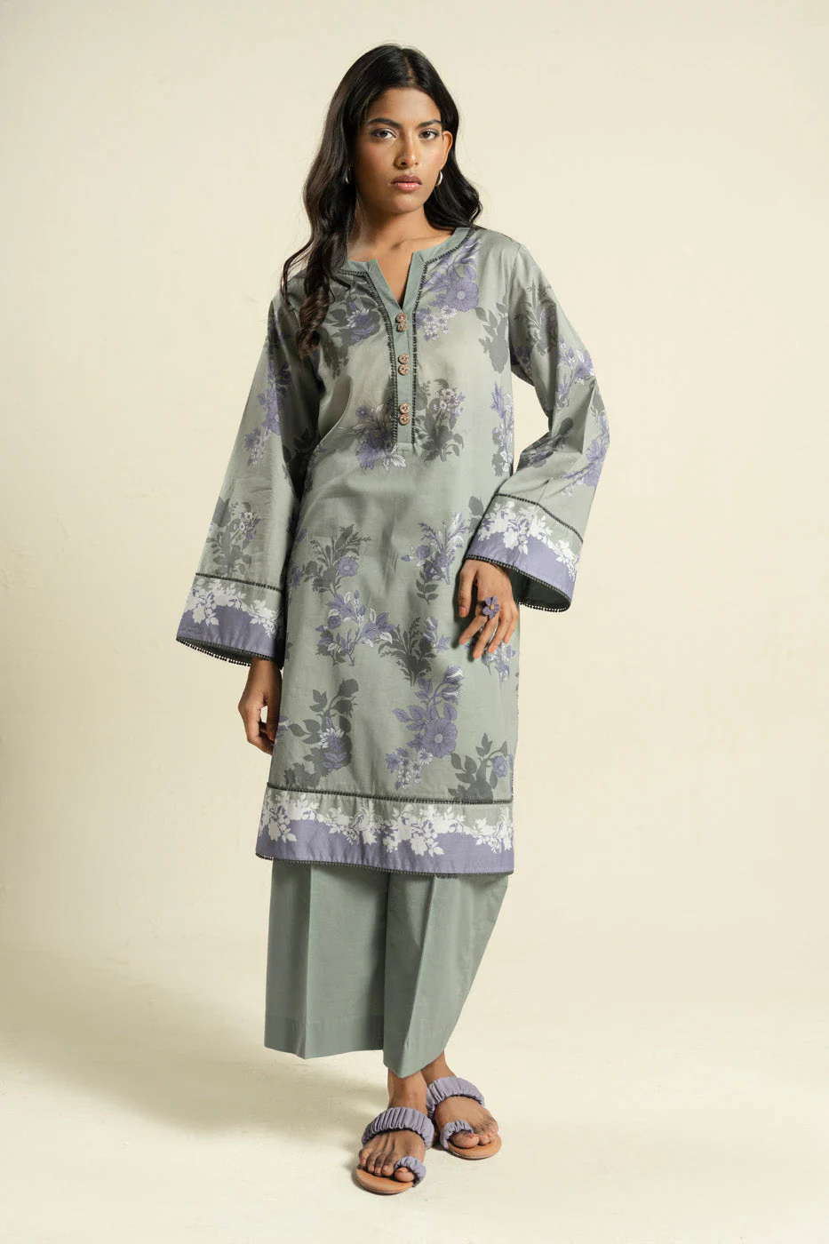 AlKaram Br32 2p26 Sage Green Spring Summer 2026