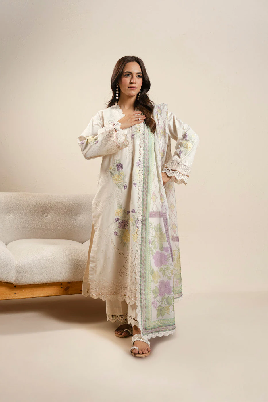 AlKaram Caw 01 26 Off White Spring Summer 2026