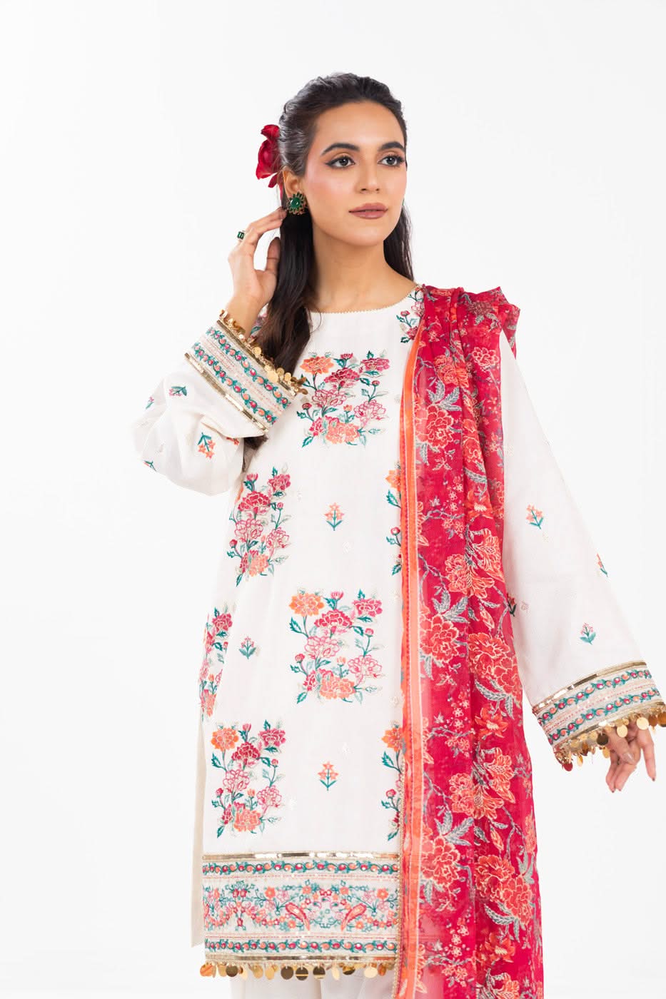 Alkaram FC-27K-25 White RTS Signature Festive 2026 - Image 2