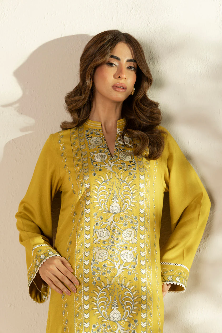 Alkaram FW-172-25-2-Ochre Winter Collection 2025 - Image 2