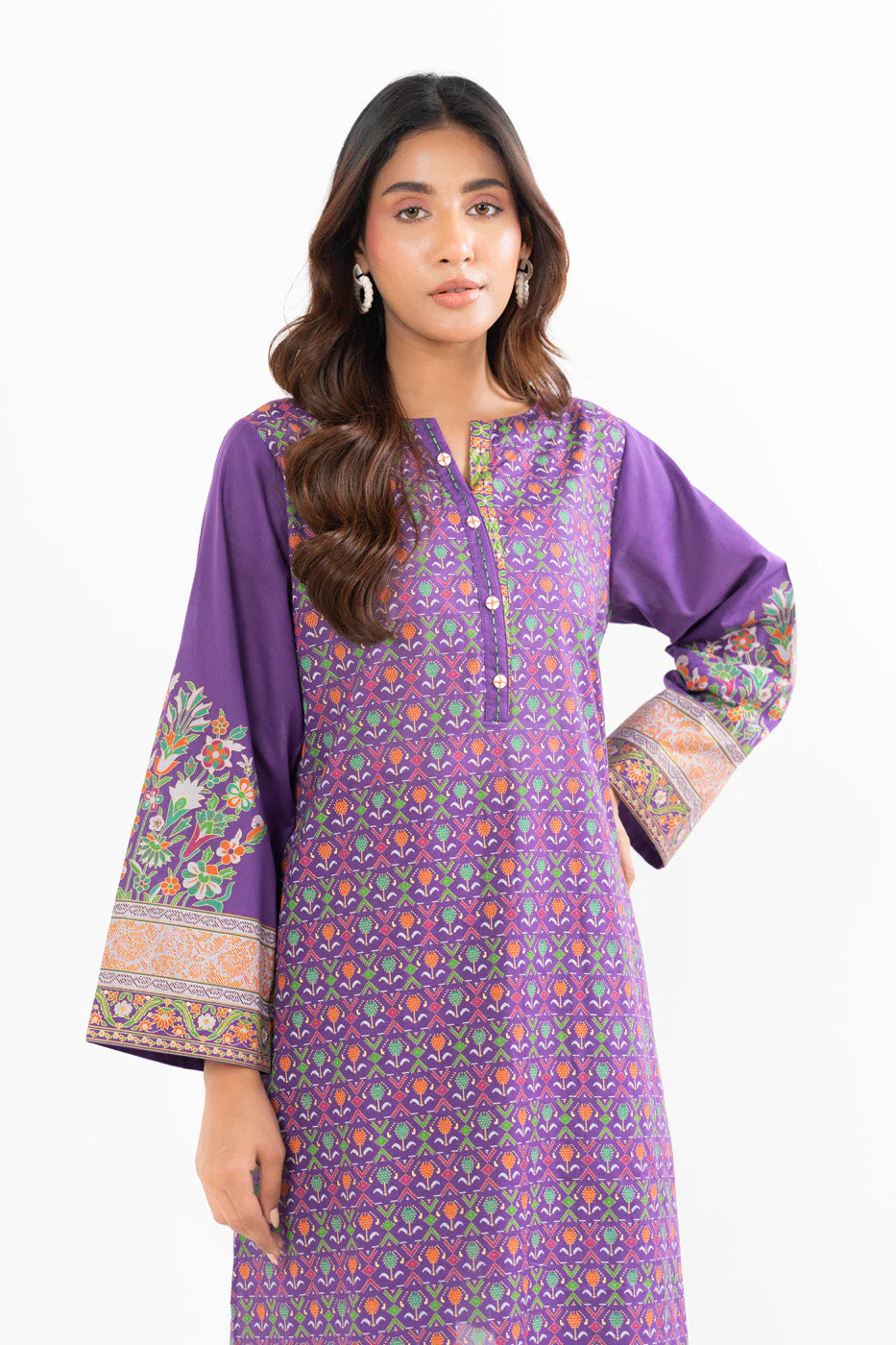 Alkaram GFKU7254-Purple Hello Winter Woman 2026 - Image 2
