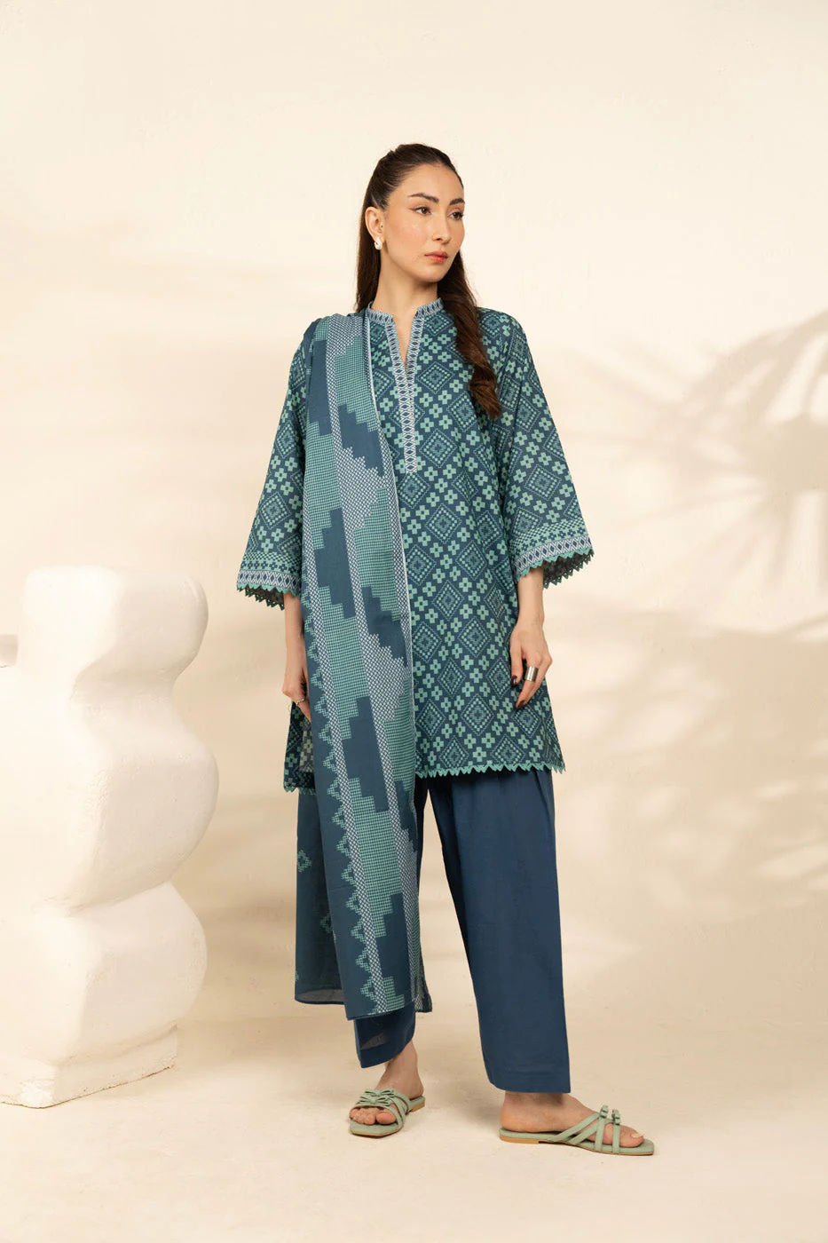 AlKaram Ms 149 1 26 Blue Spring Summer 2026