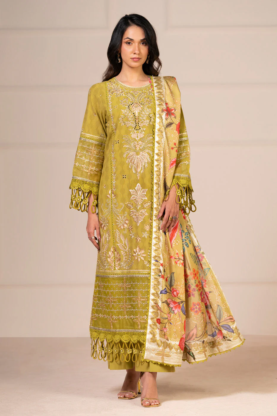 Alkaram SF-08-26 Dhani Green RTS Signature Festive 2026