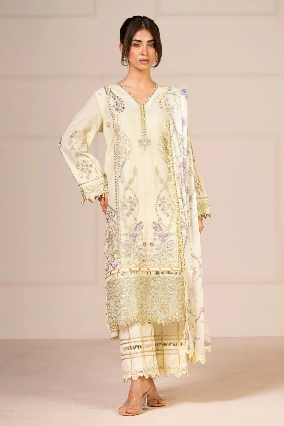 Alkaram SF-13-26 Cream RTS Signature Festive 2026