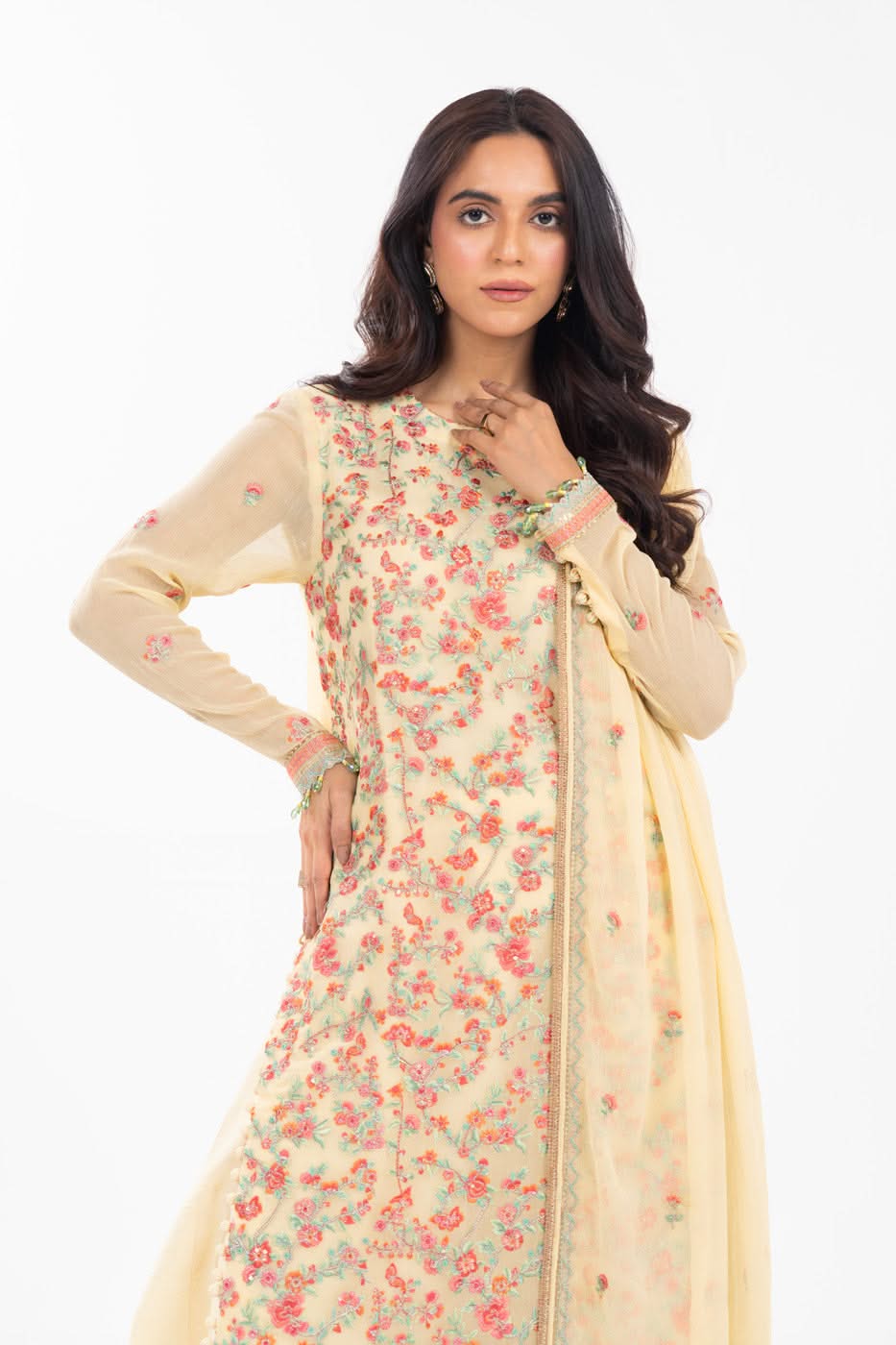 Alkaram Studio FC-21i-25-Yellow Festive Summer 2025 - Image 2