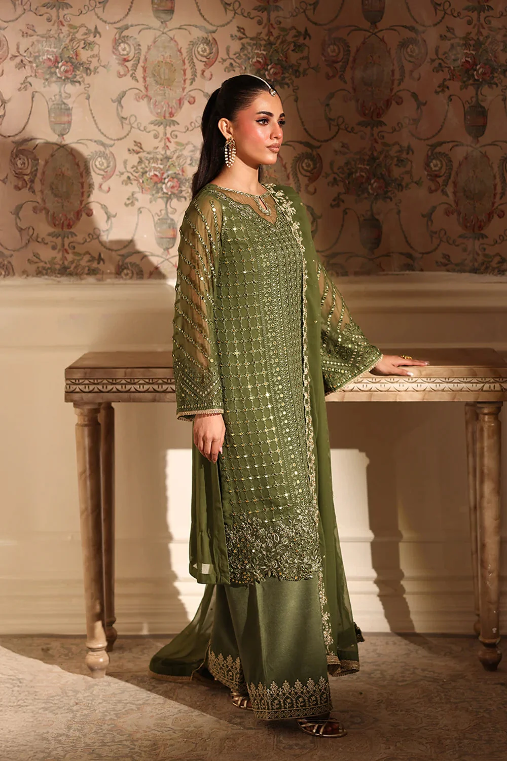 Azure Moss Glow Ensembles Pret 2025 - Image 2