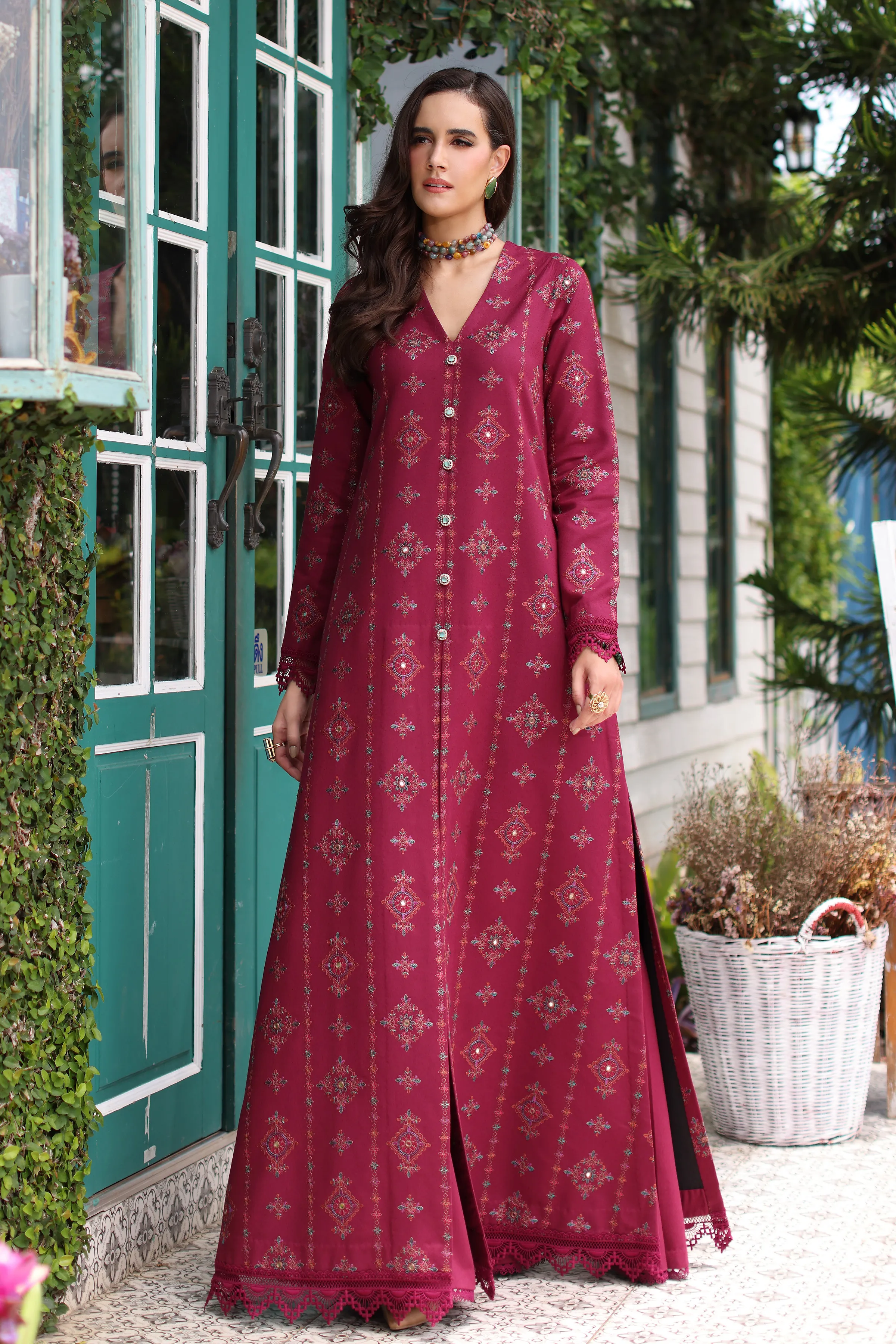 Bareeze Geometric Bloom-Shisha Work Winter Casual Collection 2025