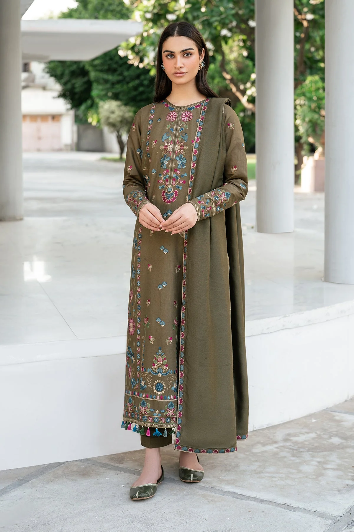 Baroque Embroidered Khaddar SF-4004 Winter Collection 2024