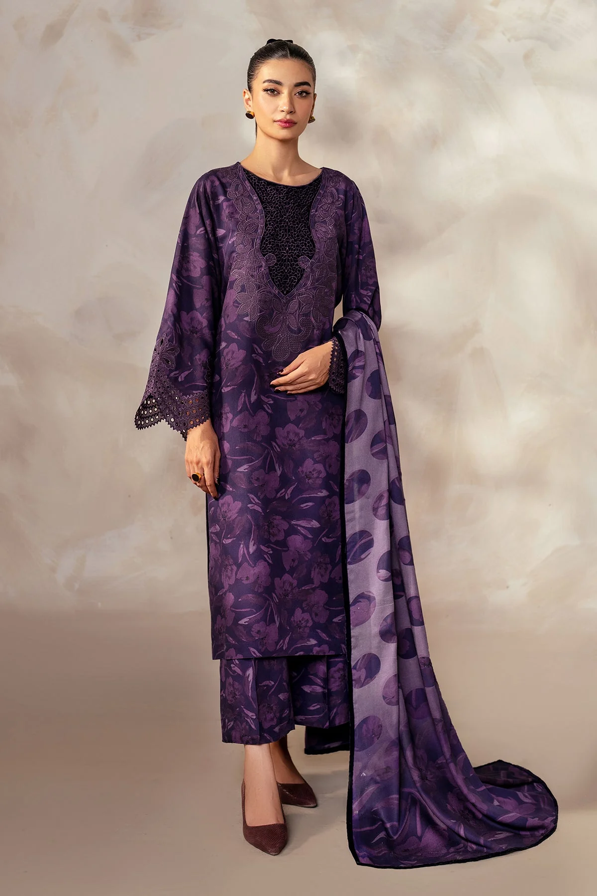 Baroque Embroidered Khaddar SF-4031 Winter Collection 2024
