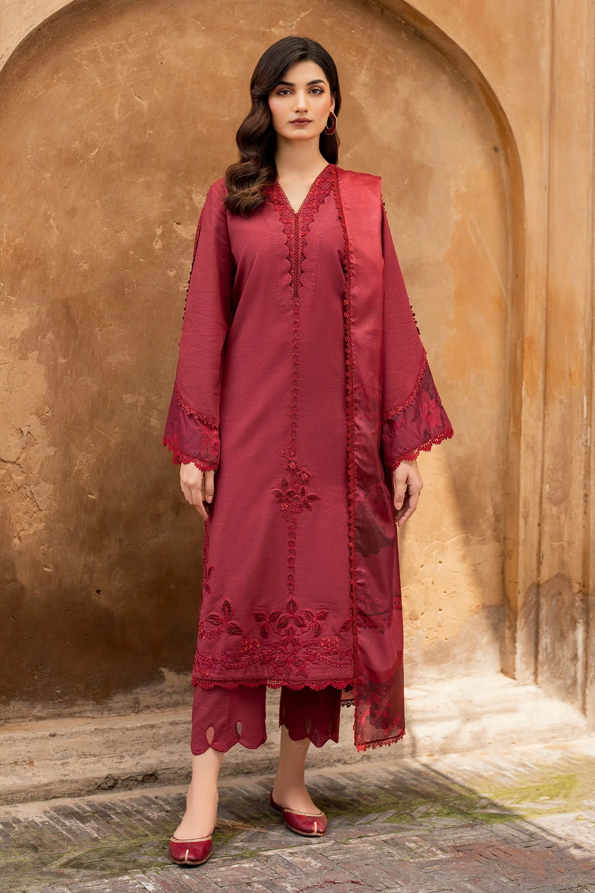 Baroque Embroidered Khaddar SF-739 Winter Collection 2024