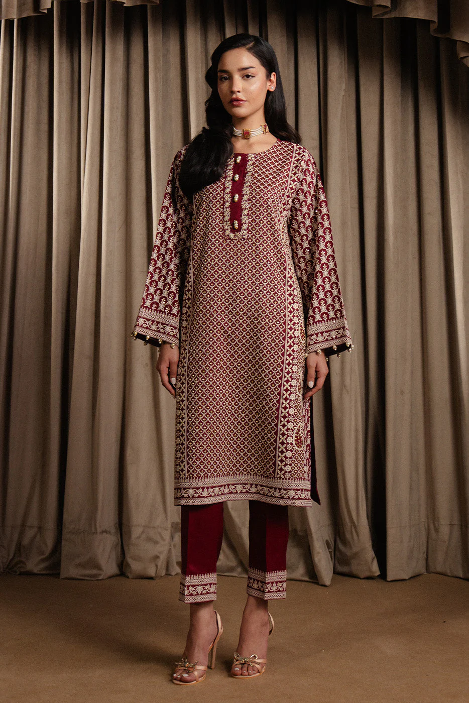 Beechtree BT1250001LP2512-Red Eid Luxury Pret 2025