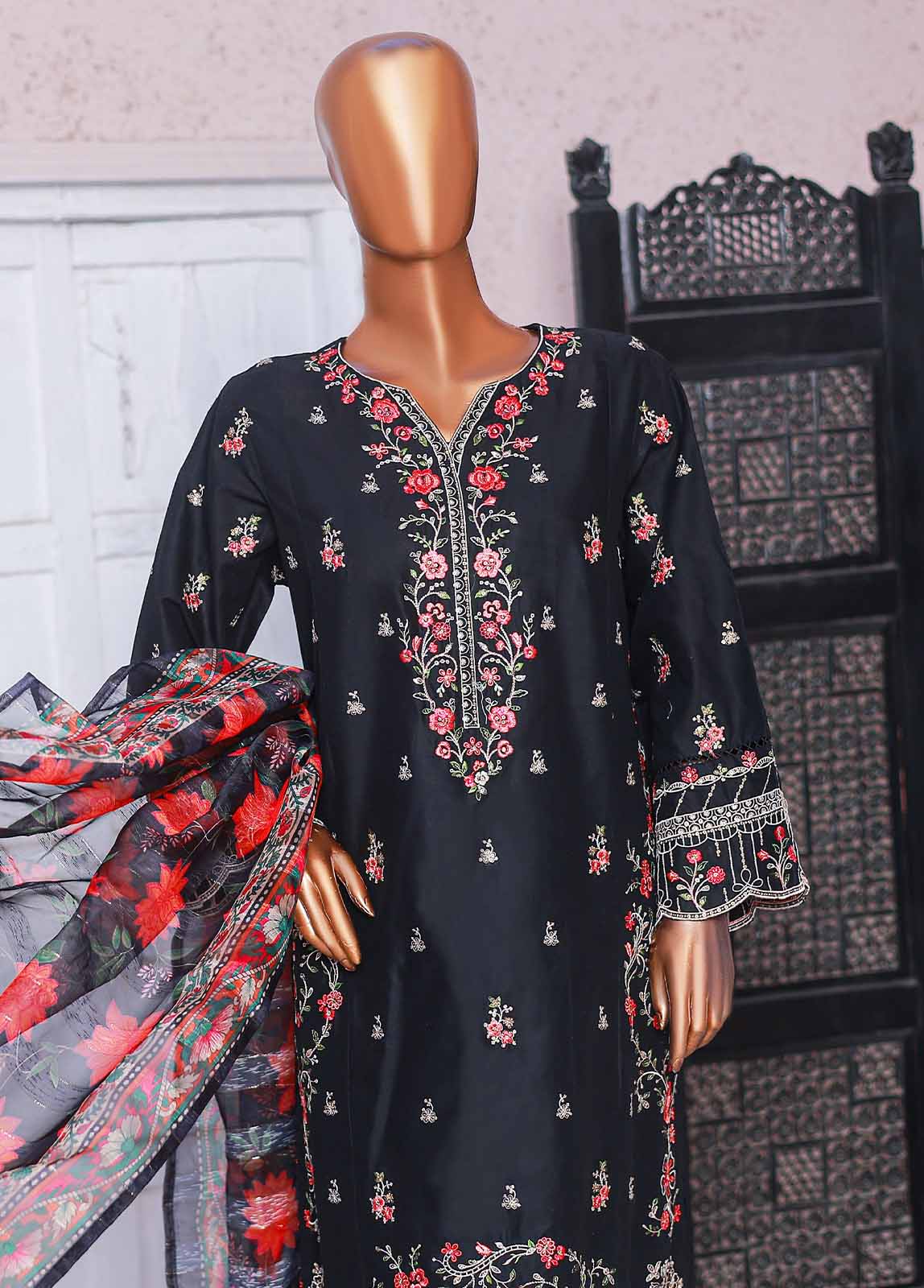 Bin Saeed SMPC-EMB-015-O Digital Printed Embroidered Suits 2025