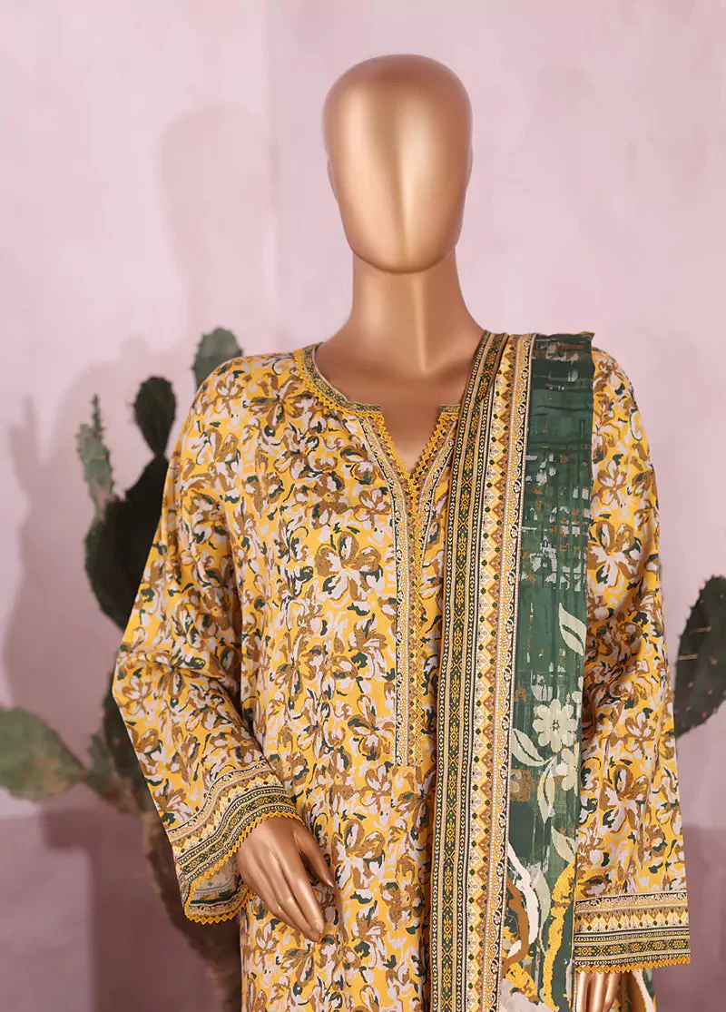 Bin Saeed ZC-2572 3 Piece Printed Suits 2025