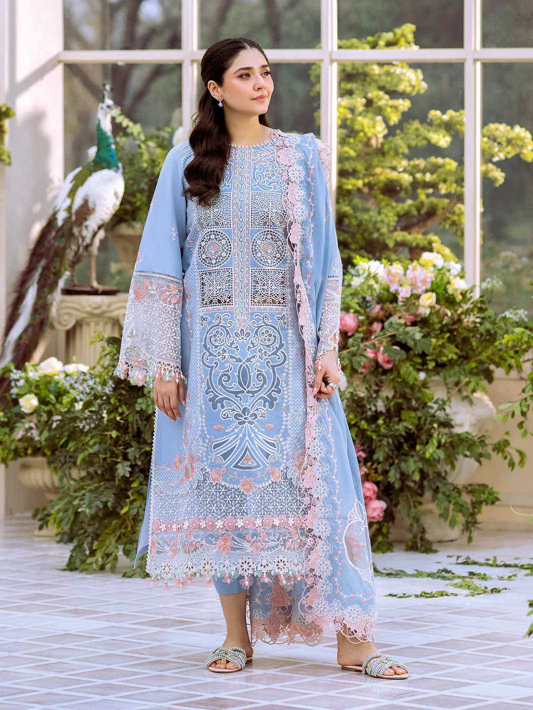 Binilyas 107 B Freesia Embroidered Lawn 2025