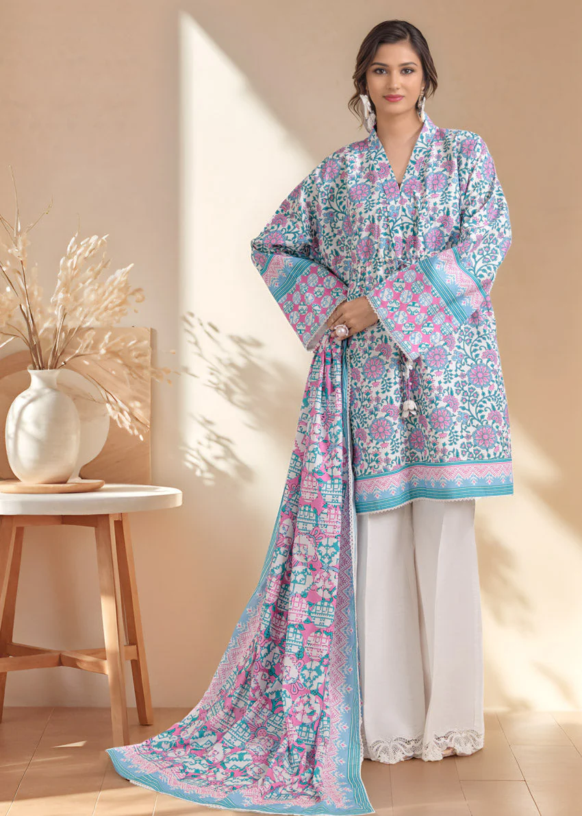 Bonanza Satrangi High Tide - 3 Pc WU3PPBS25LI8S8 Winter Collection 2025