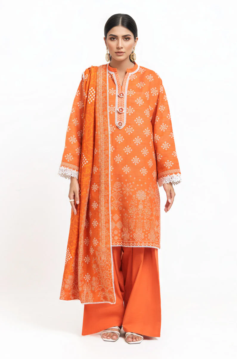 Bonanza Satrangi Rhythm Dots - 3 Pc WU3PPBW25LI9O40 Winter Collection 2025