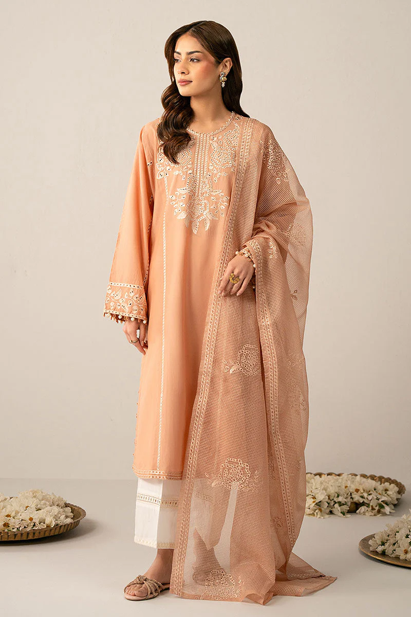 Cross Stitch Dusty Coral Eid Lawn Collection 2025