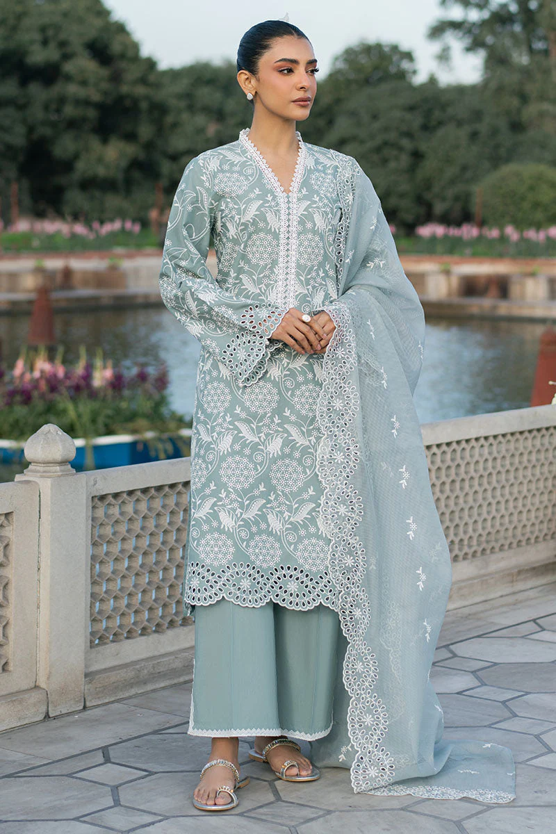 Cross Stitch Ocean Spruce Chikankari 2025