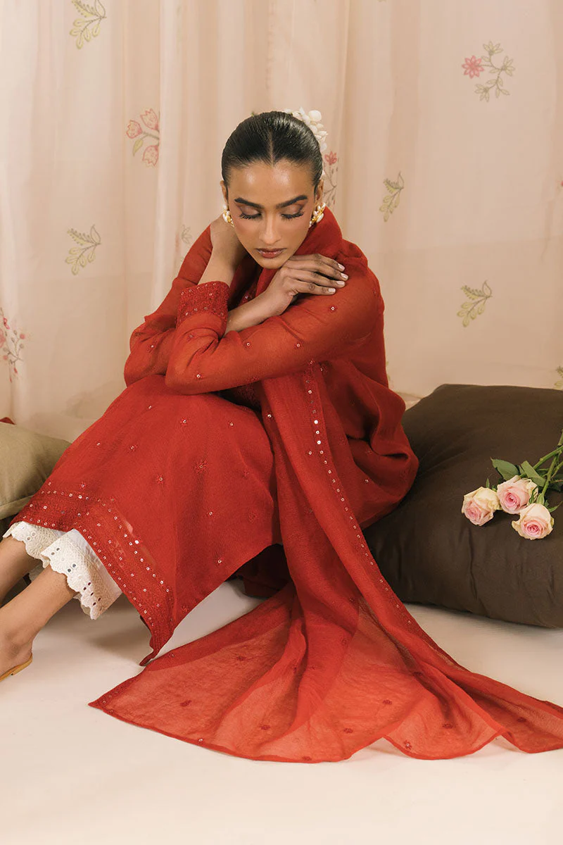 Cross Stitch Scarlet Threads Eid Lawn Collection 2025 - Image 2