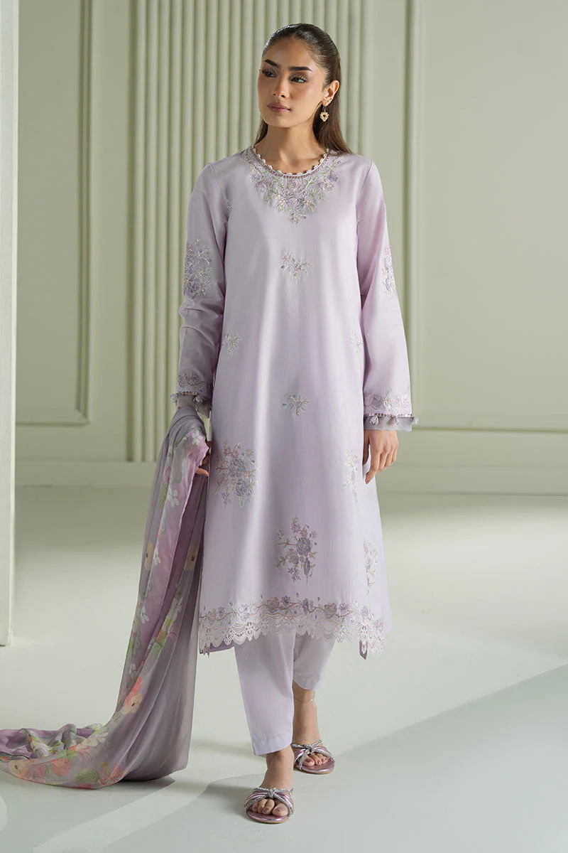 Cross Stitch Violet Veil Mahiri Embroidered Lawn 2025