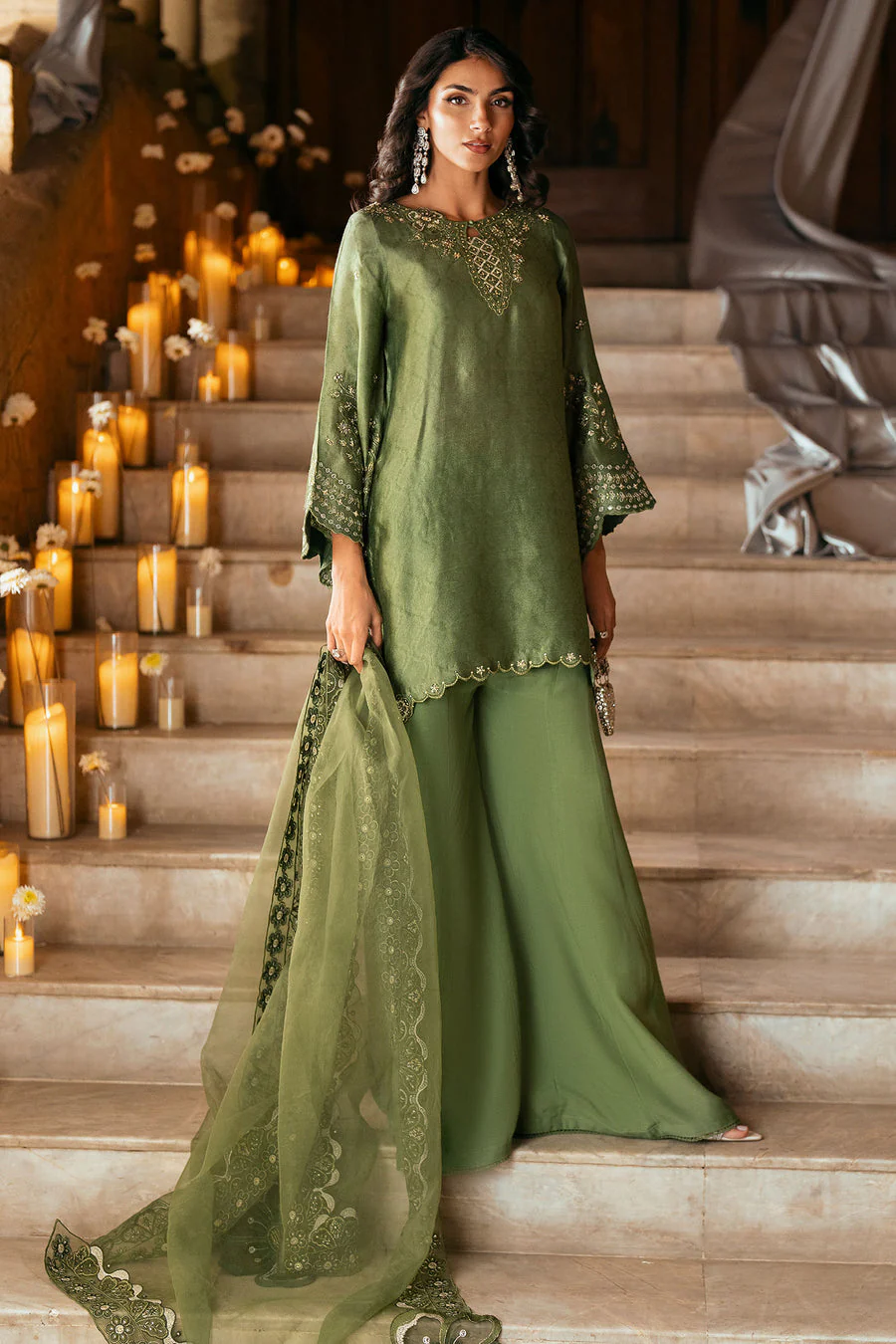 Dhanak FW25DL-0348 GREEN Lumeire Pret Collection 2026