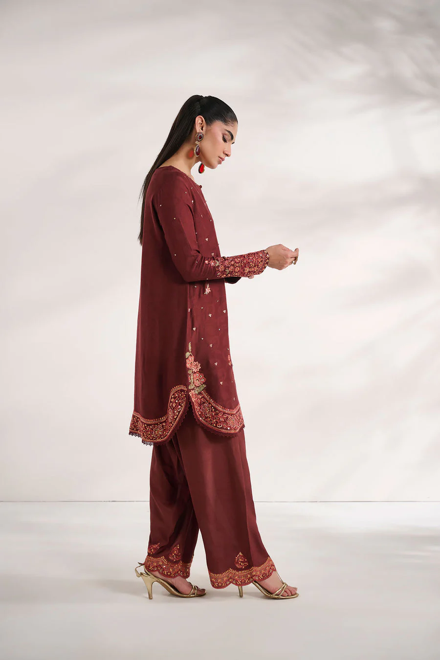 Dhanak SS25DA-2593 Brown  Signature Pret Vol-II 2025 - Image 2