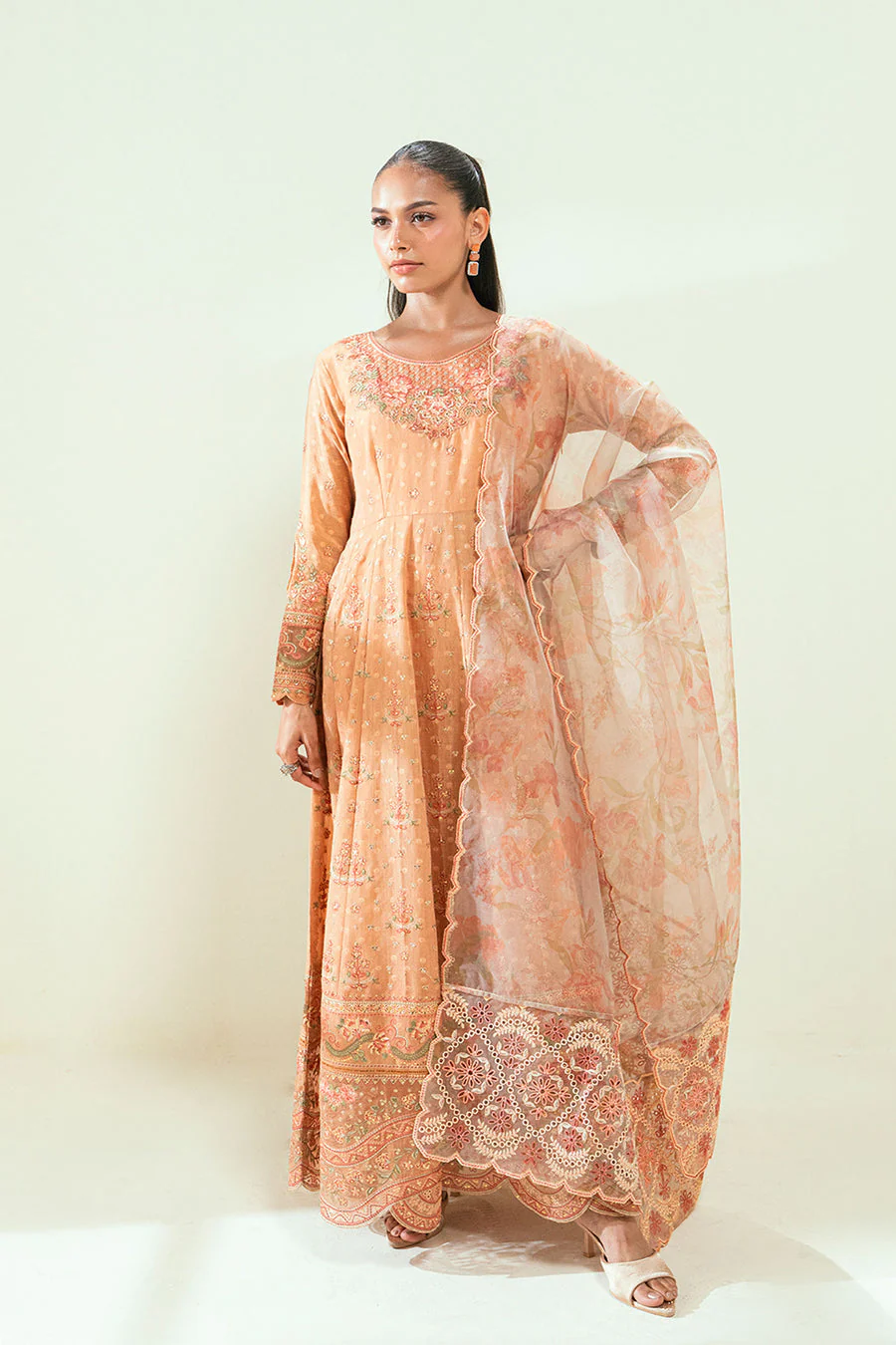 Dhanak SS25DA-2694 Orange Signature Pret Vol-III 2025
