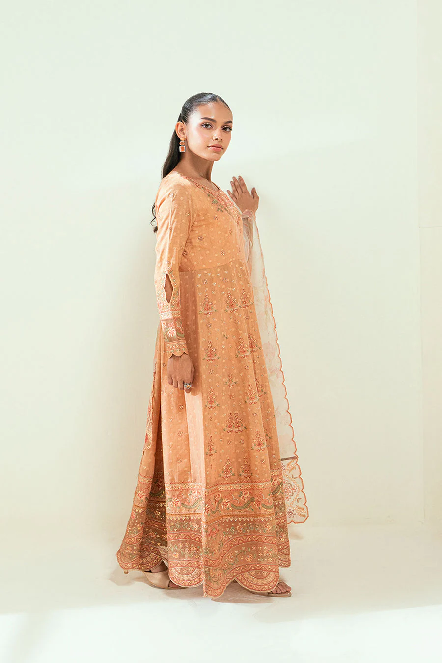 Dhanak SS25DA-2694 Orange Signature Pret Vol-III 2025 - Image 2