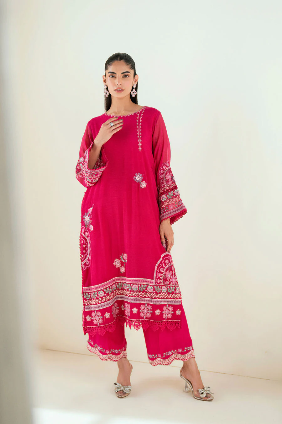 Dhanak SS25DA-2723 Dark Pink Signature Pret Vol-II 2025