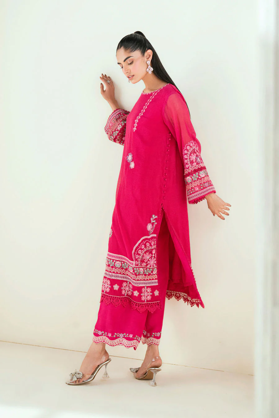 Dhanak SS25DA-2723 Dark Pink Signature Pret Vol-II 2025 - Image 2