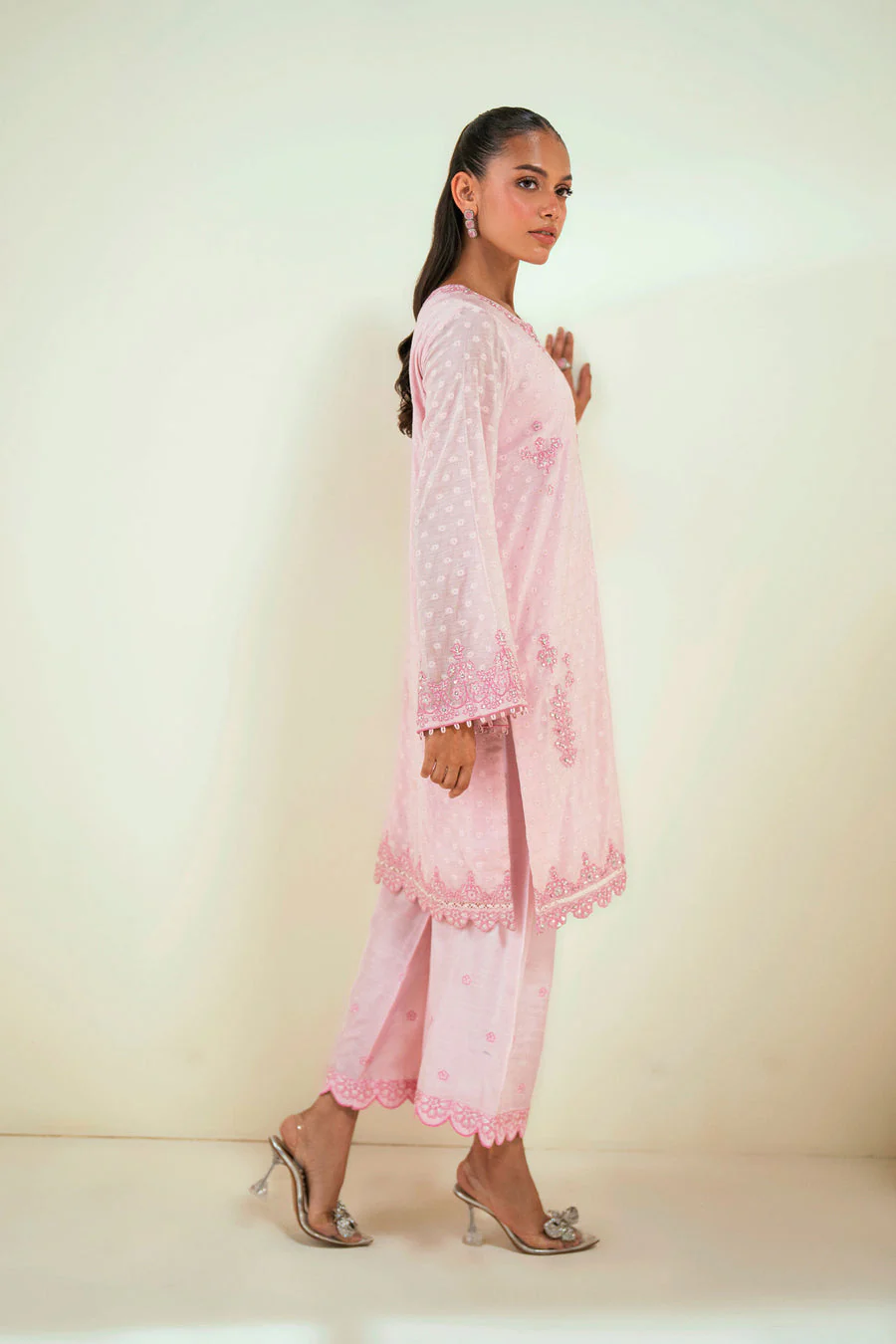 Dhanak SS25DA-2730 Pink  Signature Pret Vol-II 2025 - Image 2