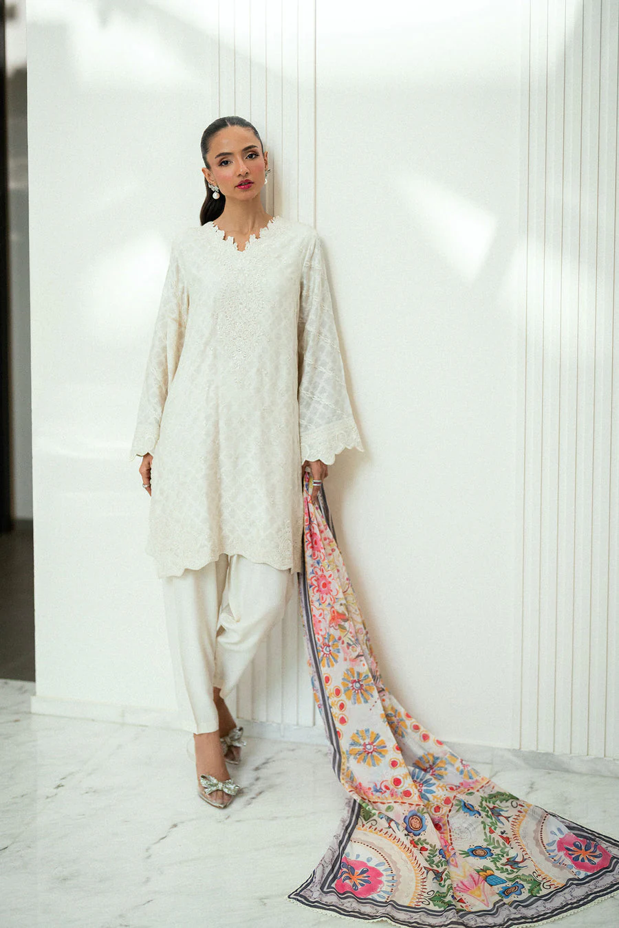 Dhanak SS25DA-2743 Off White Signature Pret Vol-III 2025 - Image 2