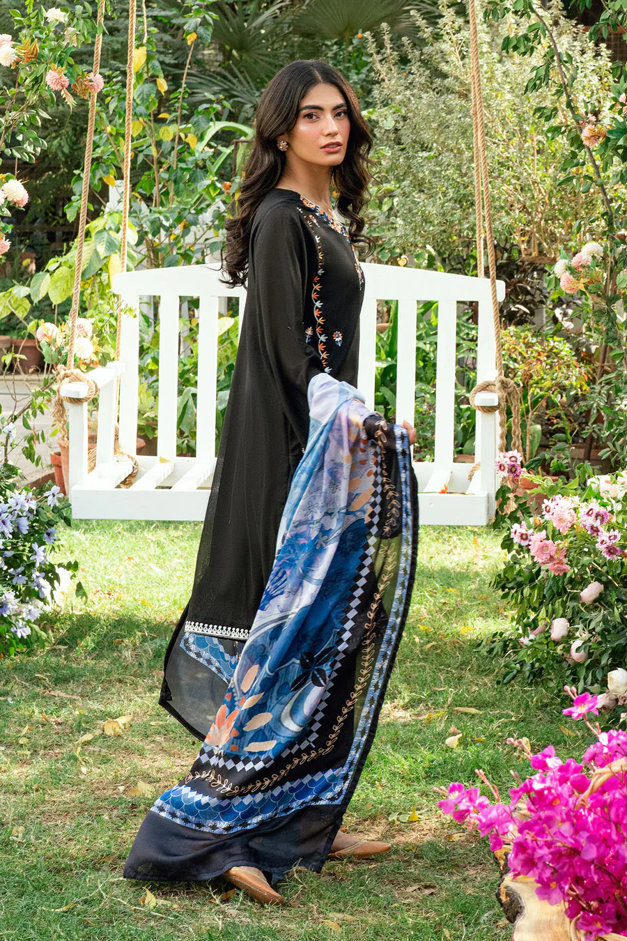 Dhanak SS25DC-2581 Black Swiss Voile 2026 - Image 2