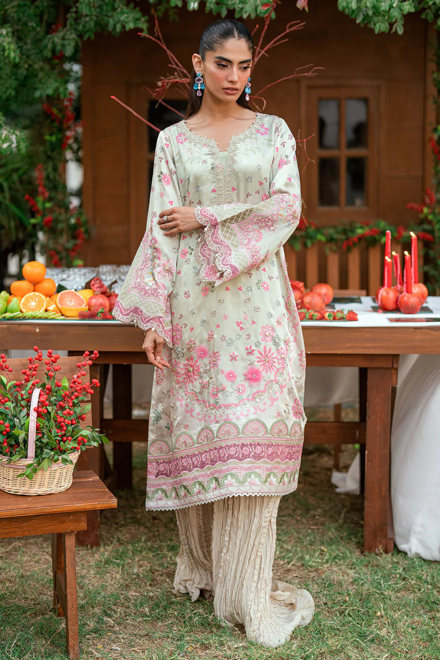 Dhanak SS26DA-2912 L-green Mommy & Me Silk Vol 2 2026