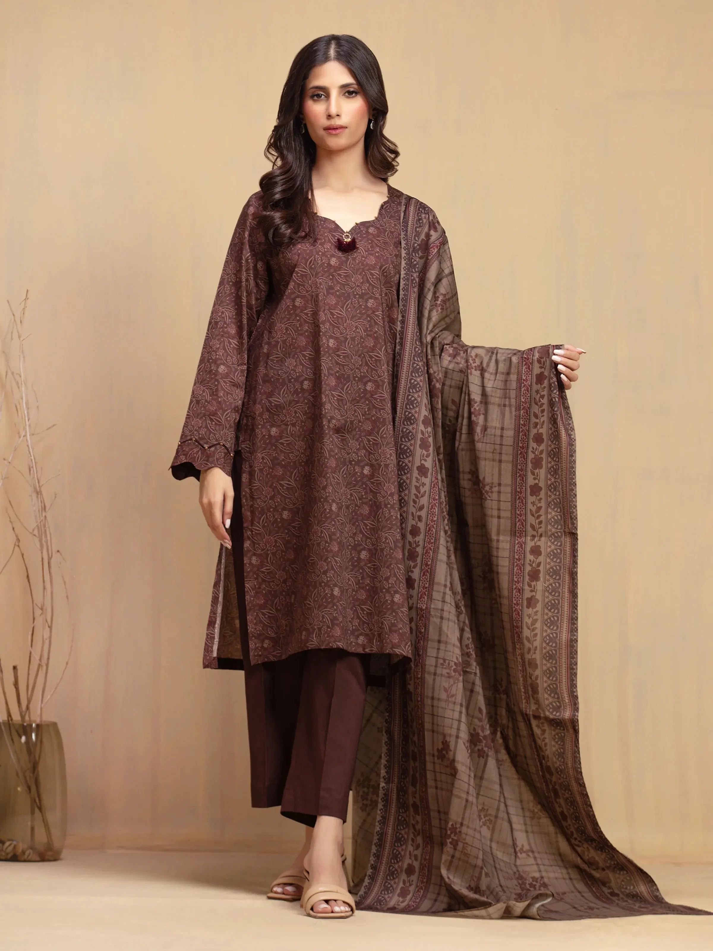 Edenrobe  EWU5A3-36002-3P Winter Collection 2025