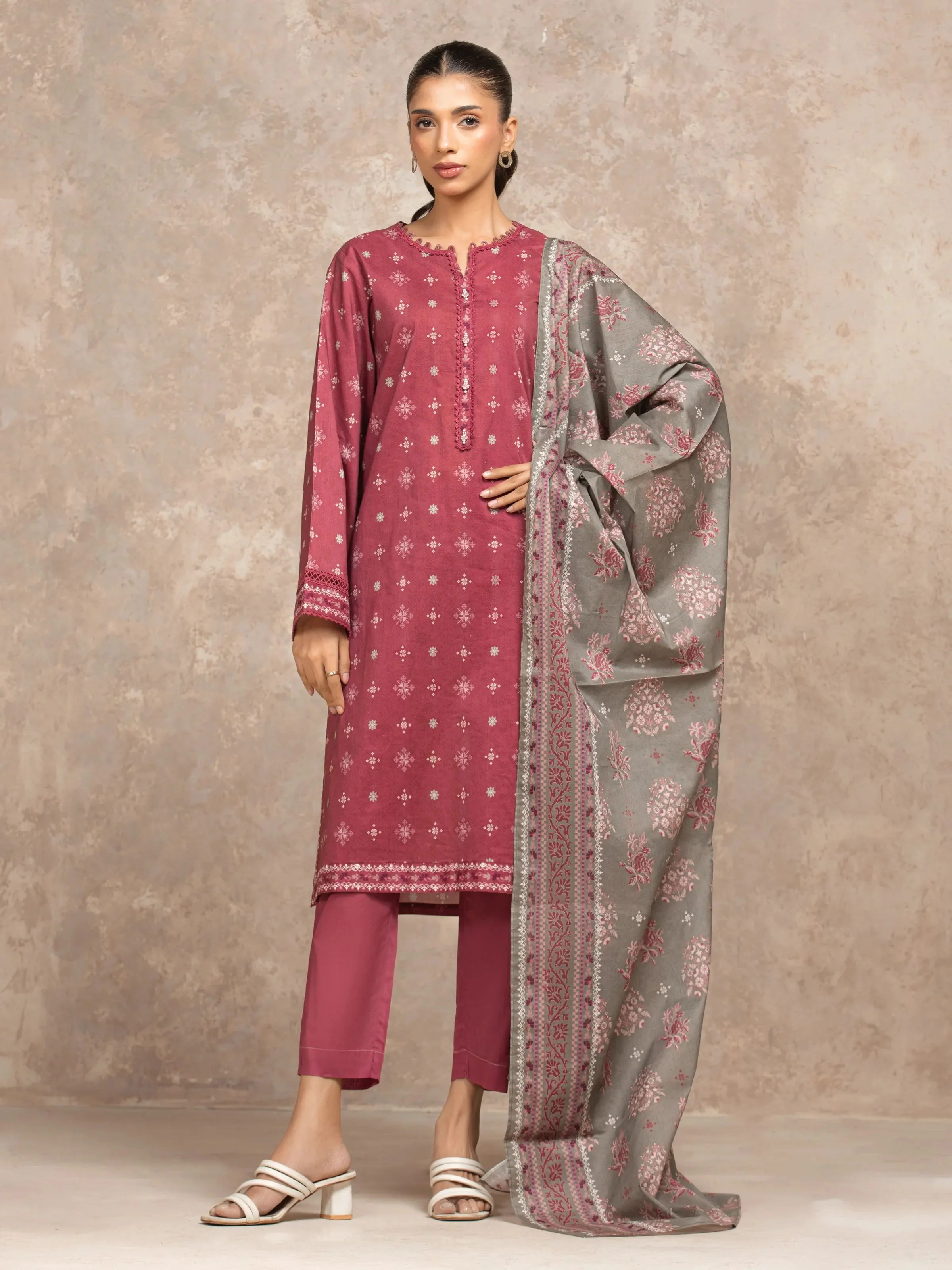 Edenrobe  EWU5A3-36015-3P Winter Collection 2025