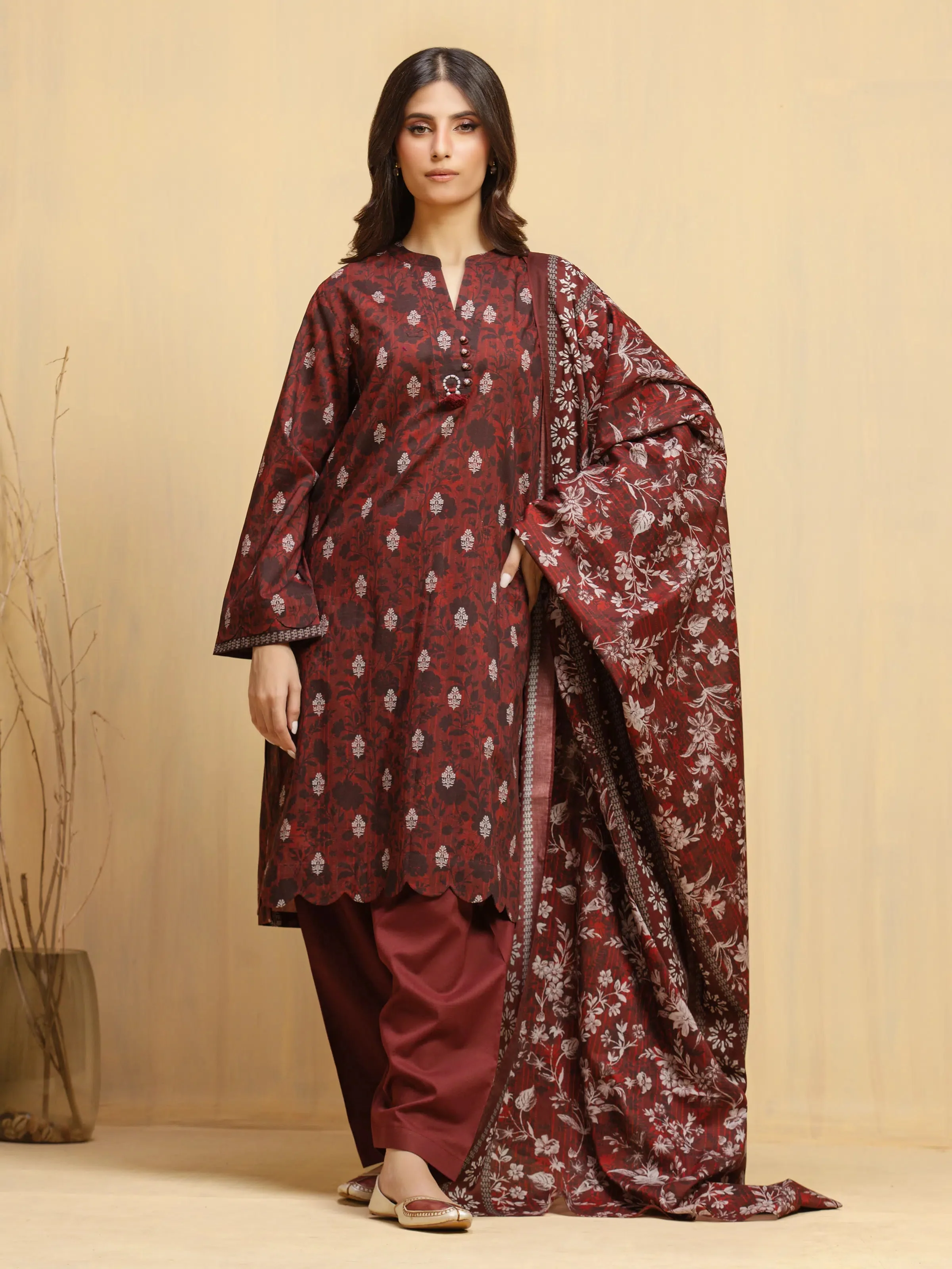 Edenrobe EWU5A3-36021-3P Winter Collection 2025