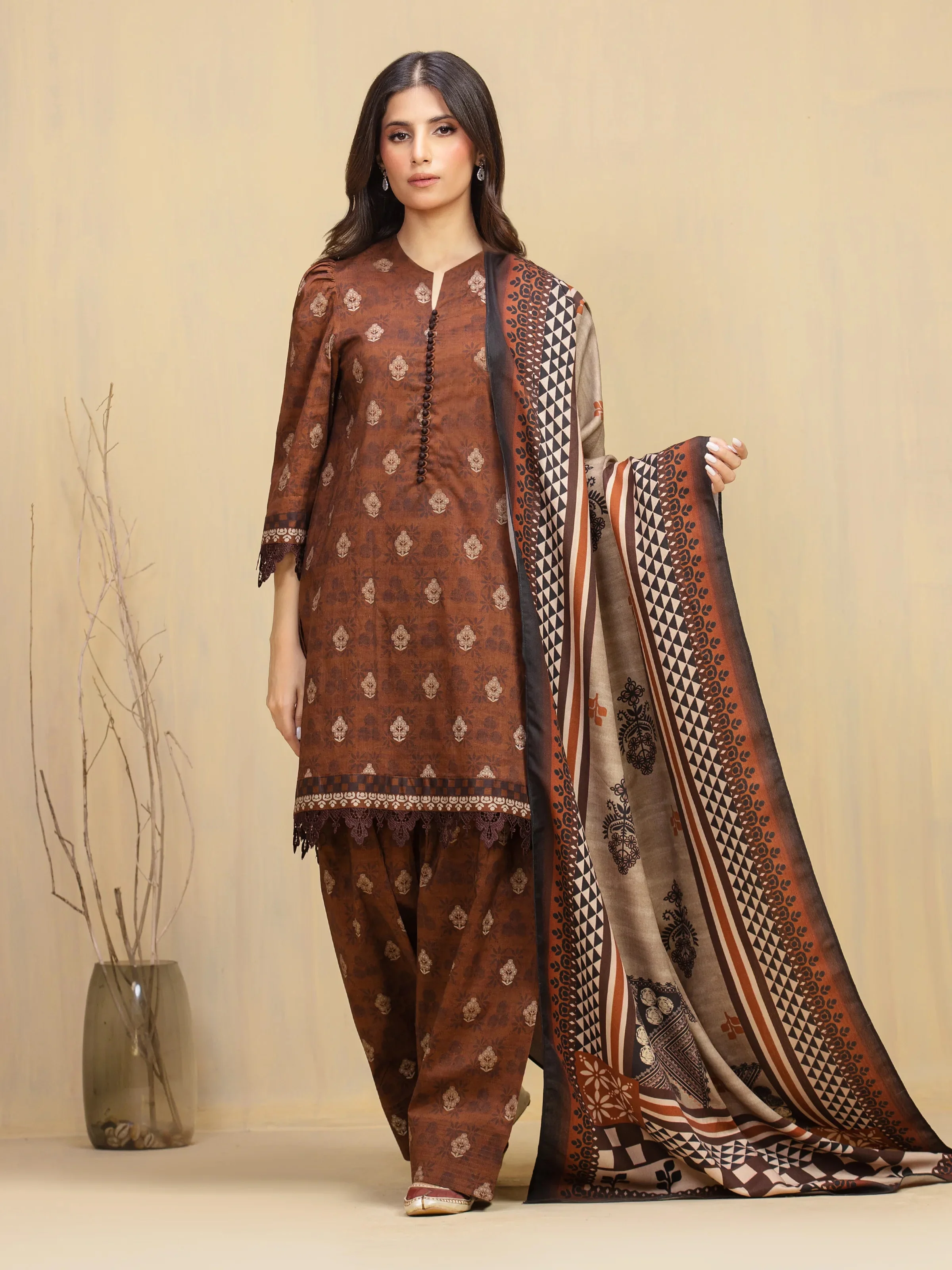 Edenrobe EWU5M3-001-3P Winter Collection 2025