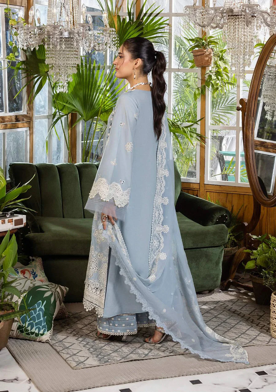 Elaf Premium EEC-3B Sky Dream Chikankari With Chiffon 2025 - Image 2