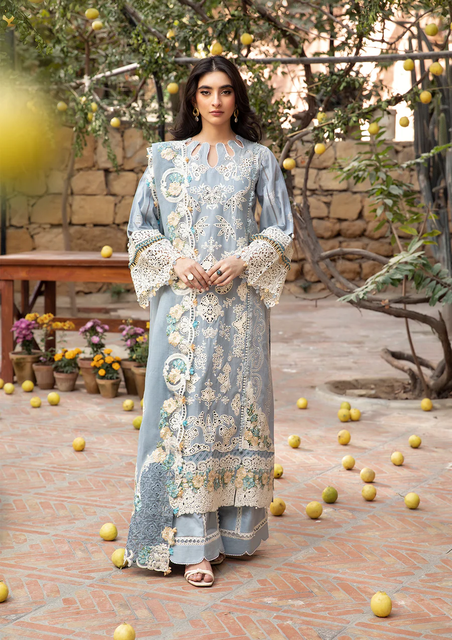 Elaf Premium ELM-7B Mahveen Luxury Lawn 2025