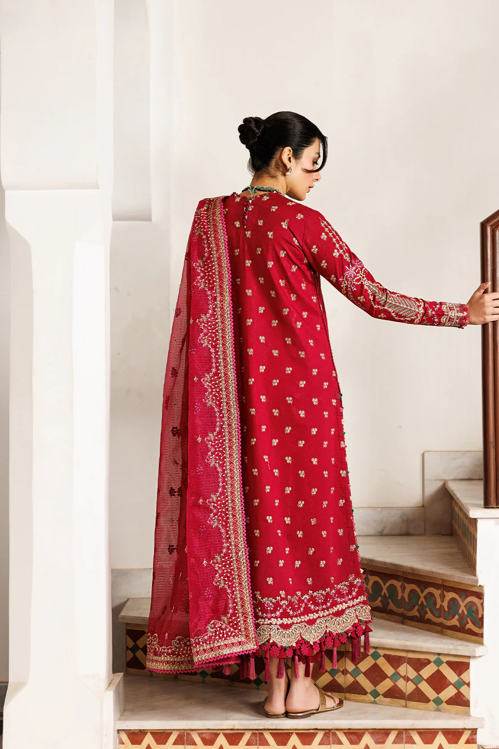 Emaan Adeel Gardenia Glow Mirabelle Festive Luxury Lawn 2026 - Image 2